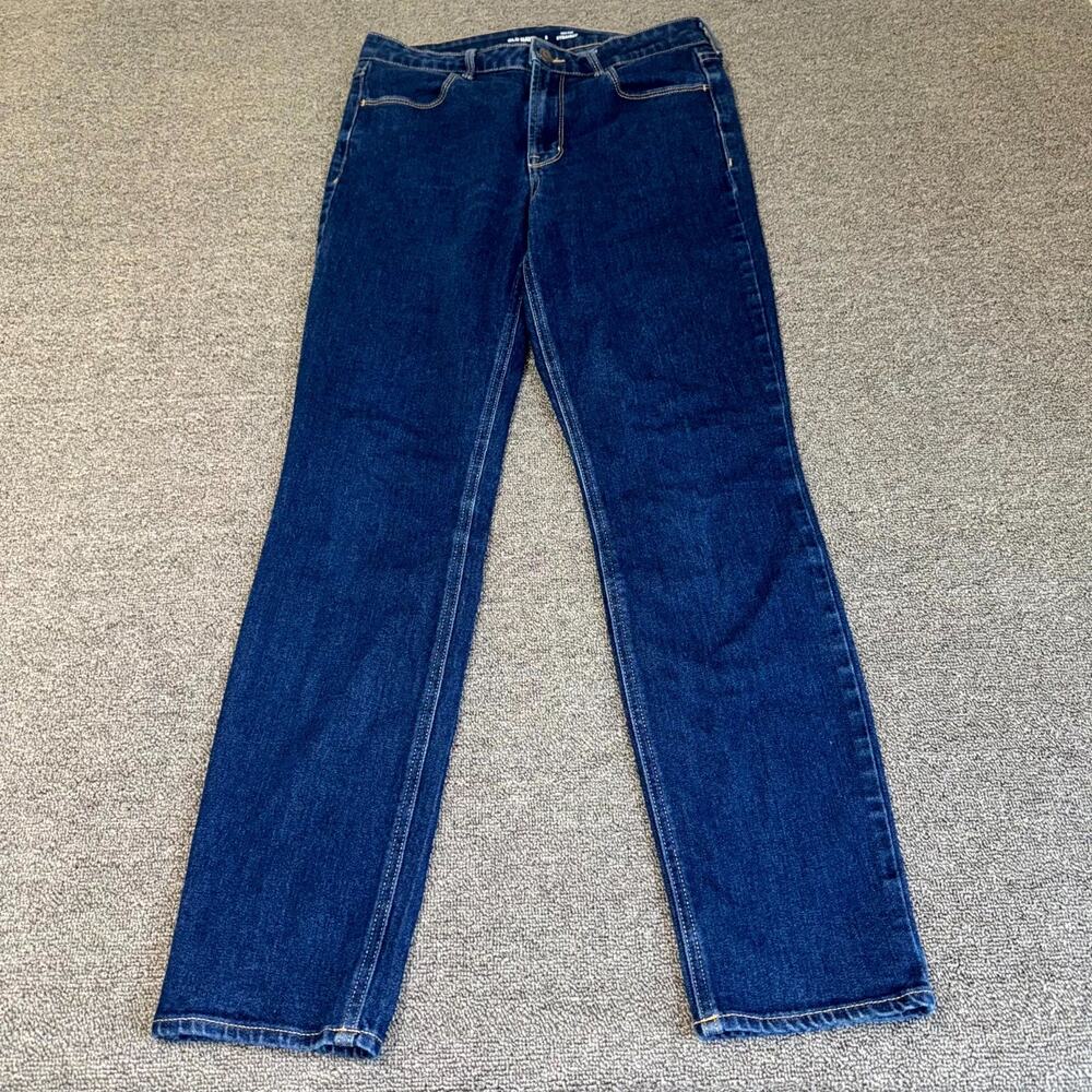 Old Navy High-Rise Straight Leg Jeans Womens 8 Blue‎ Denim 5-Pocket Medium Wash